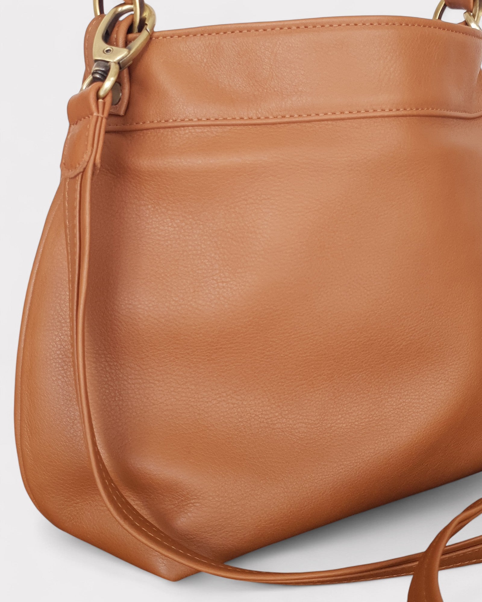 zoom in tan small hobo bag