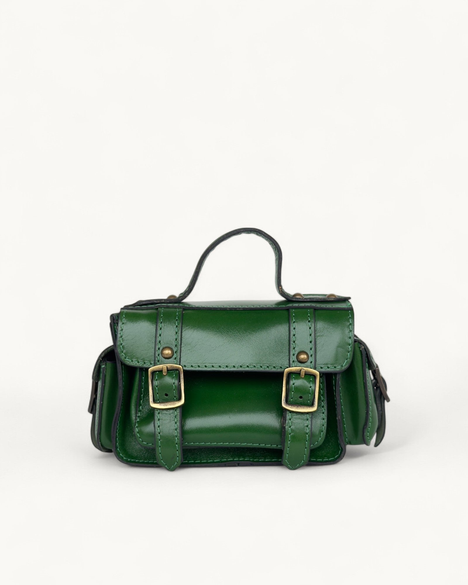 main collection image green crossbody satchel bag