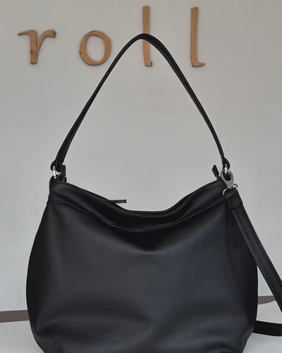 video of black large hobo bag
